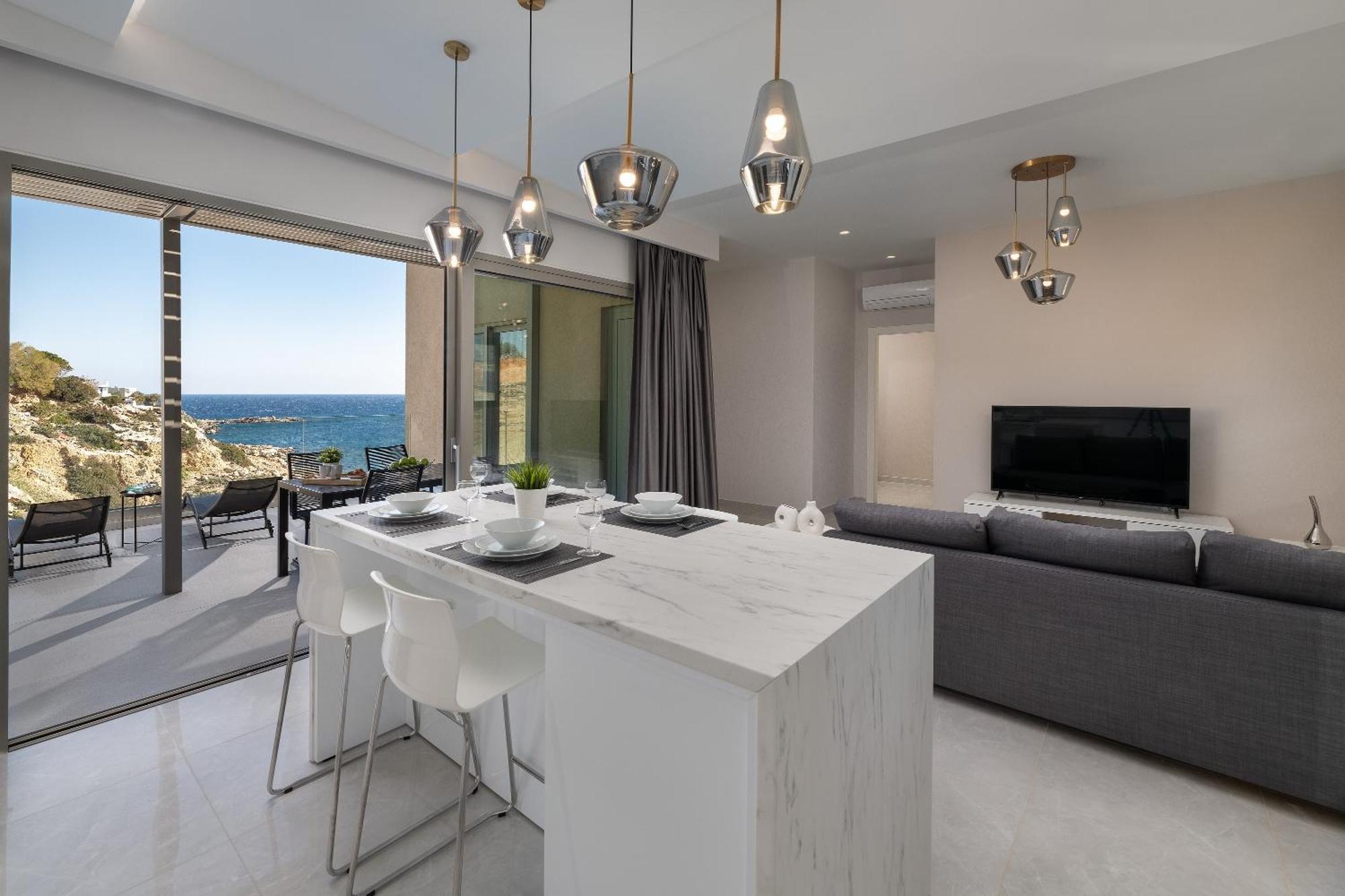 Aquamarine Luxury Suites Archangelos  Bagian luar foto
